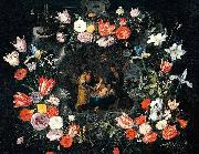 Jan Breughel Still Life of the Holy Kinship oil painting